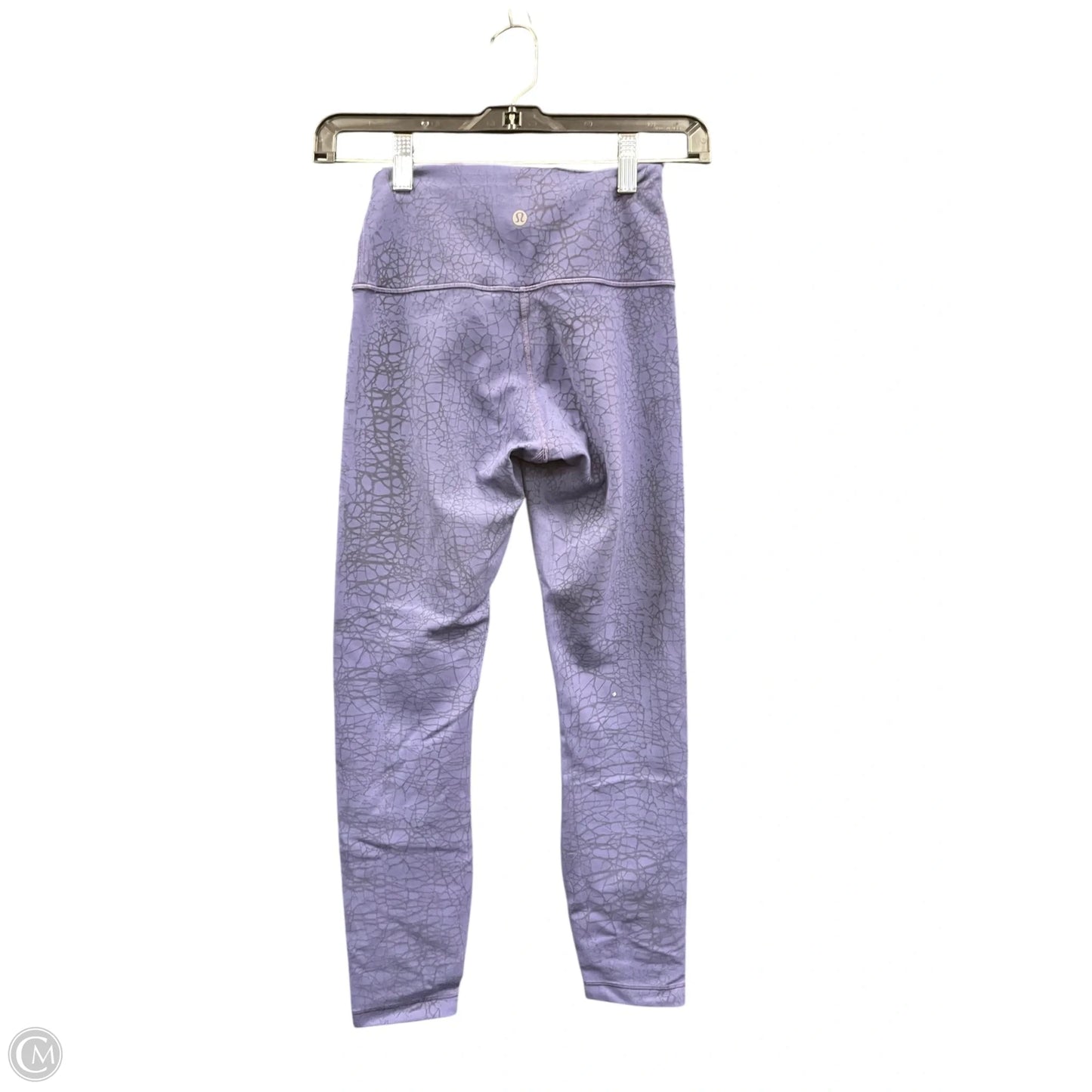 Athletic Leggings By Lululemon In Grey & Purple, Size: 4