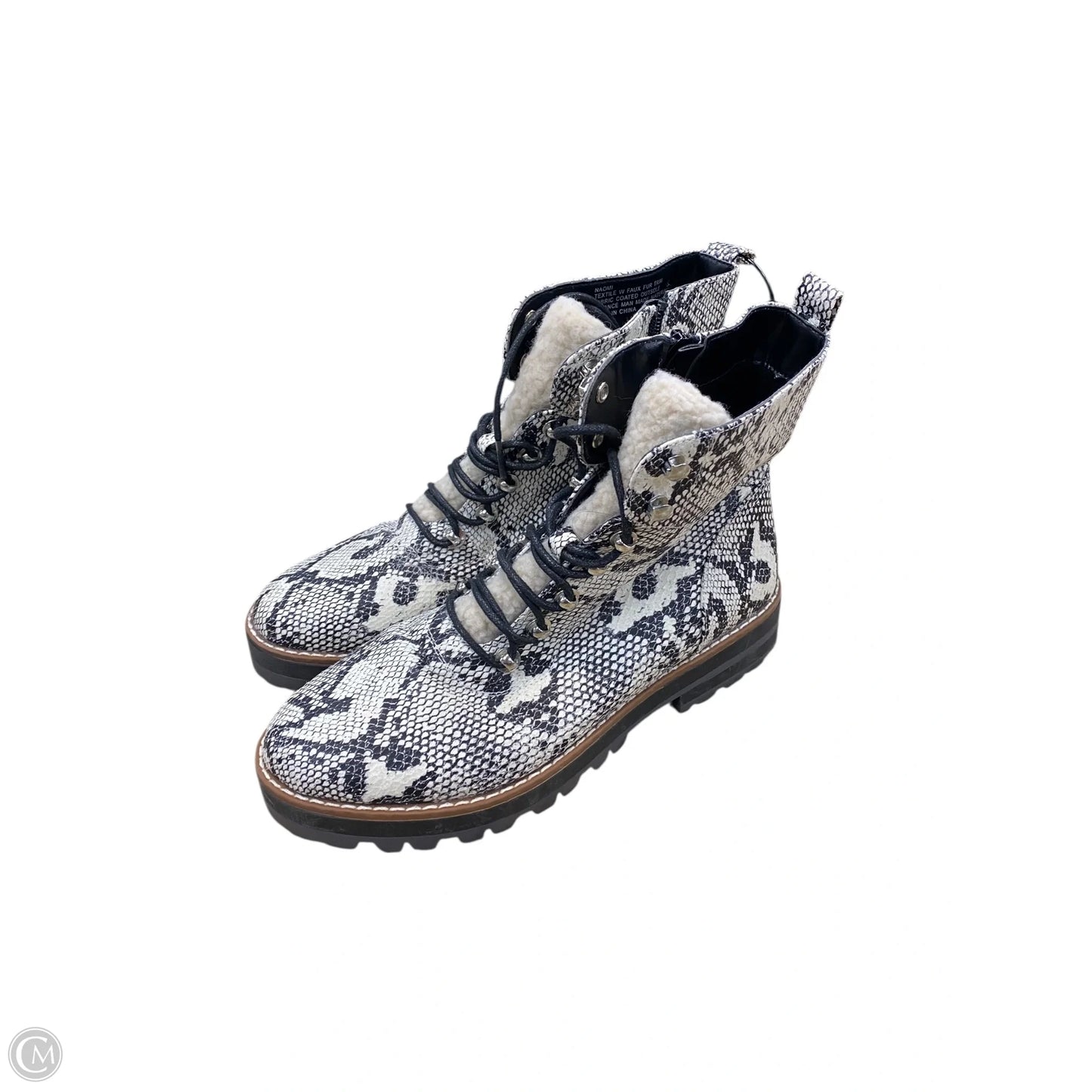 Boots Ankle Flats By Crown And Ivy In Snakeskin Print, Size: 7