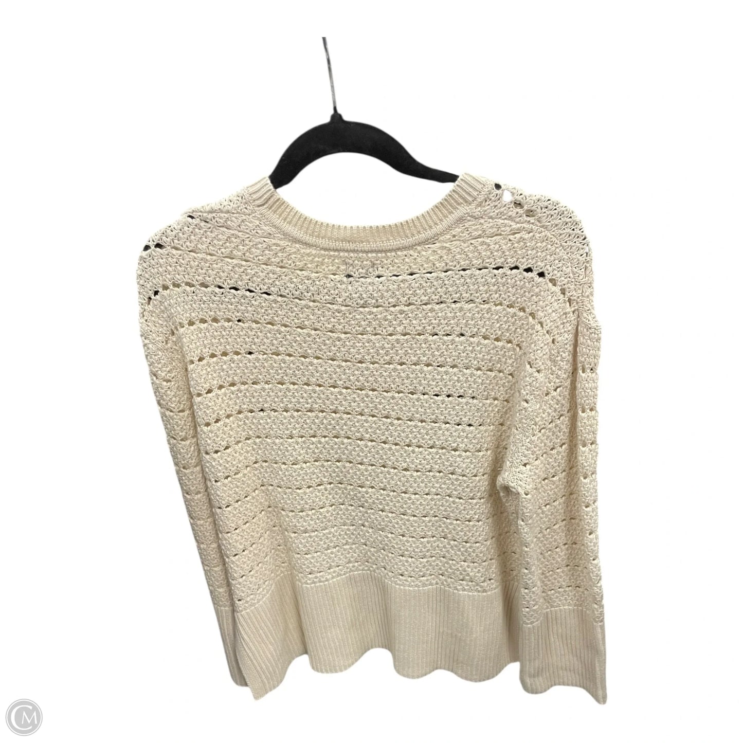Sweater By Gap In Cream, Size: Xs