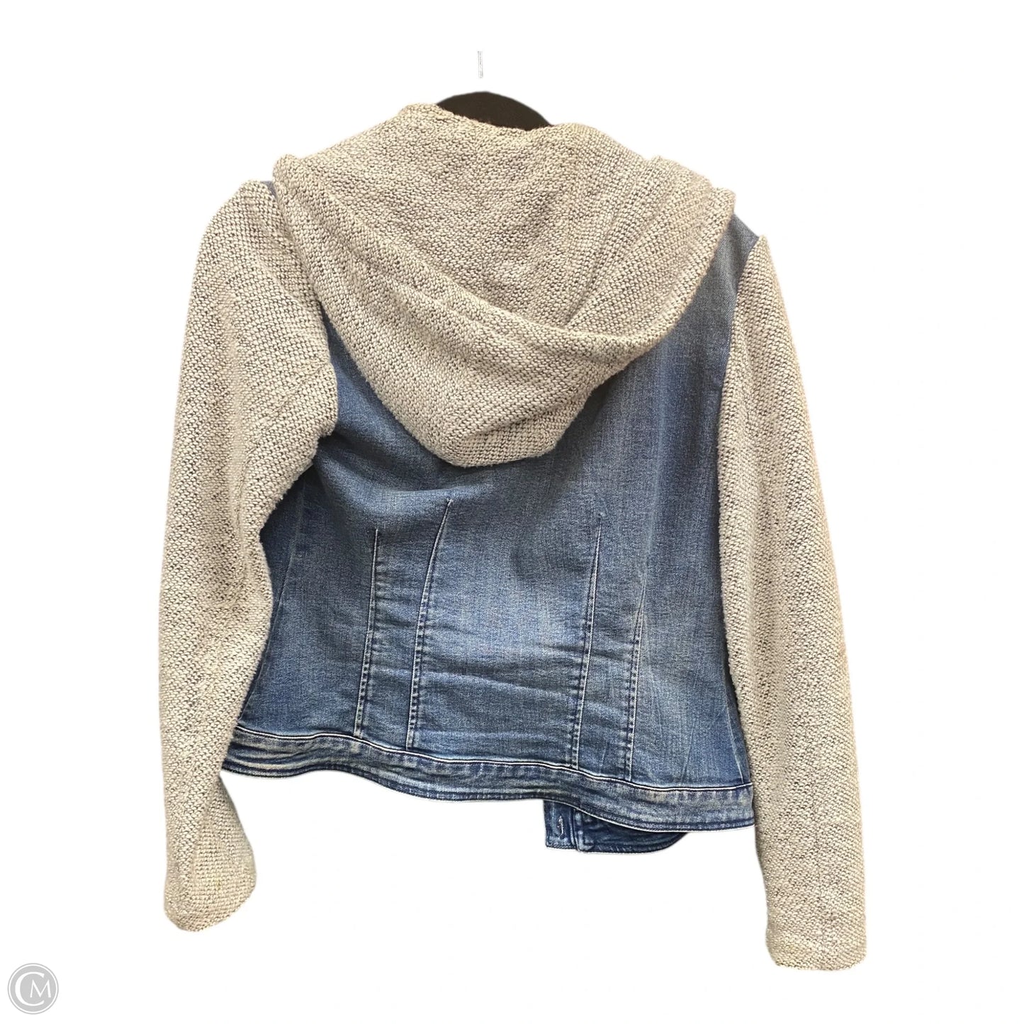 Jacket Denim By Inc In Blue & Cream, Size: S