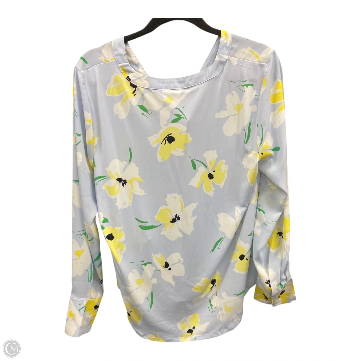 Blouse Long Sleeve By Ann Taylor In Floral Print, Size: M