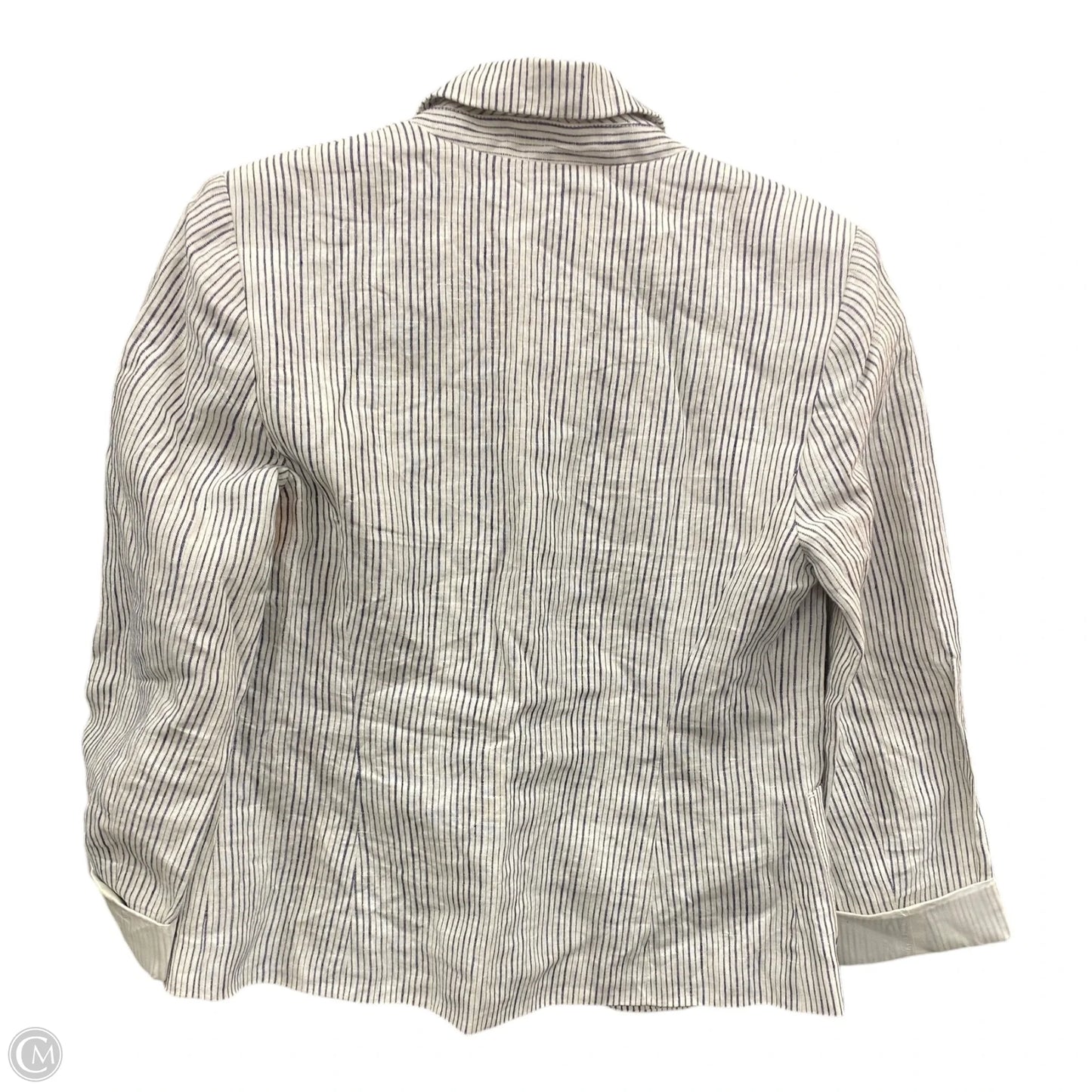 Blazer By Anthropologie In Striped Pattern, Size: 4