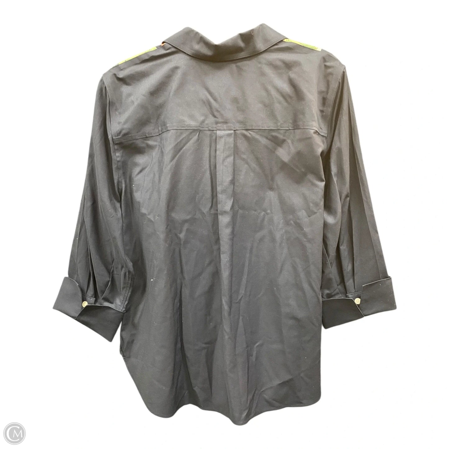 Blouse 3/4 Sleeve By Chicos In Floral Print, Size: 12