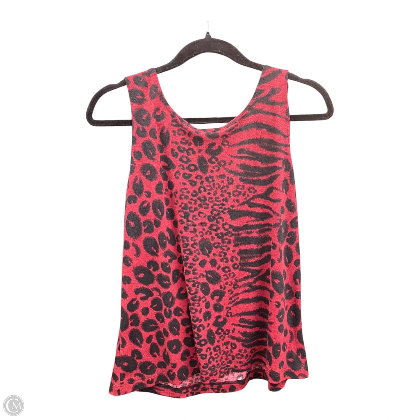 Top Sleeveless By Chicos In Animal Print, Size: 2