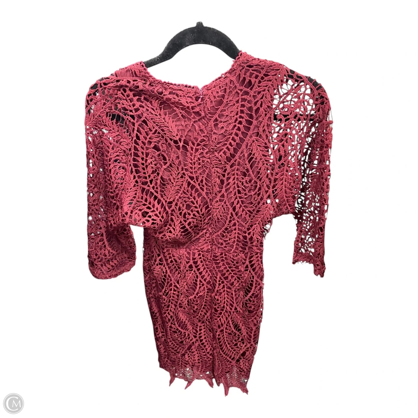 Dress Party Short By All In Favor In Maroon, Size: S