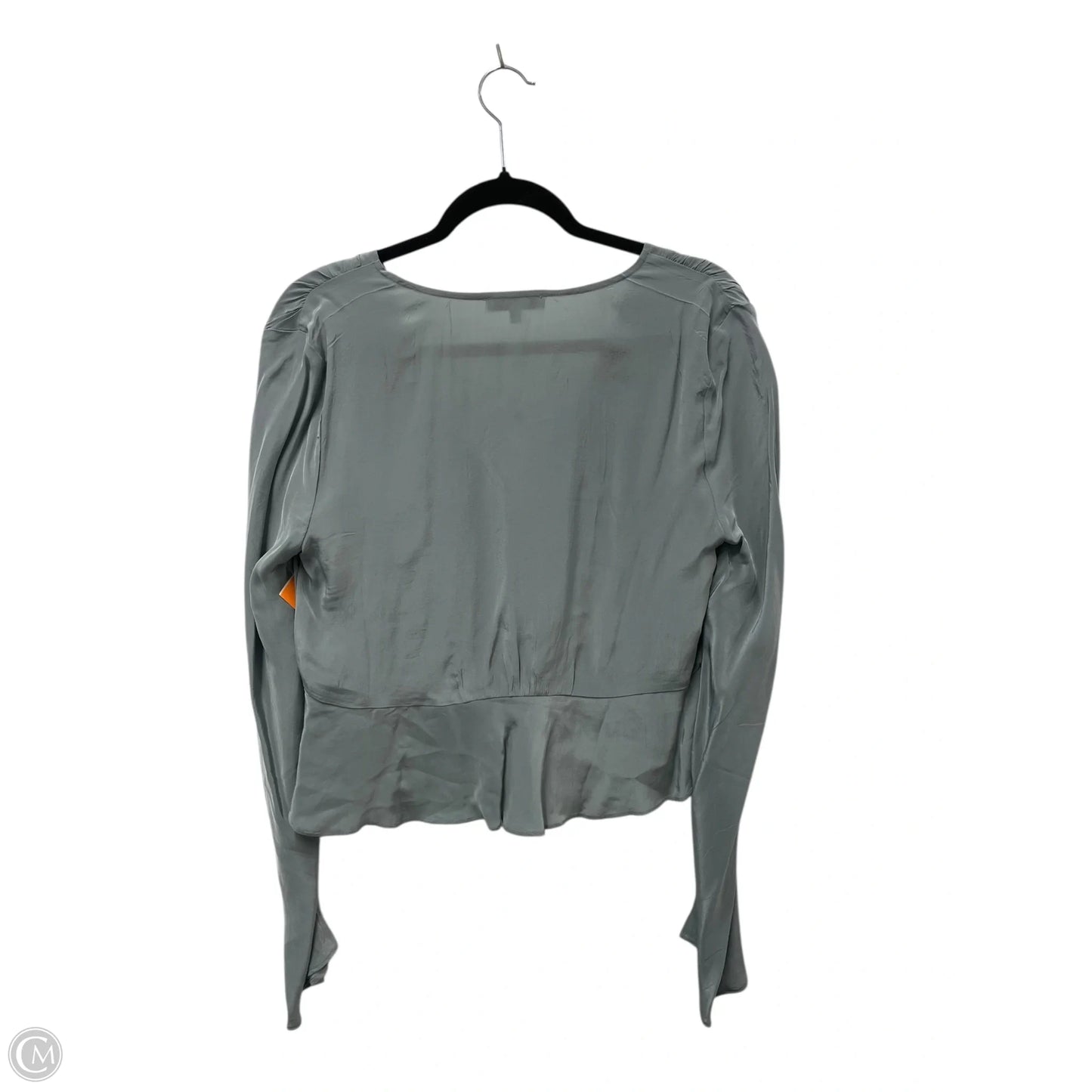 Blouse Long Sleeve By Madewell In Green, Size: 6