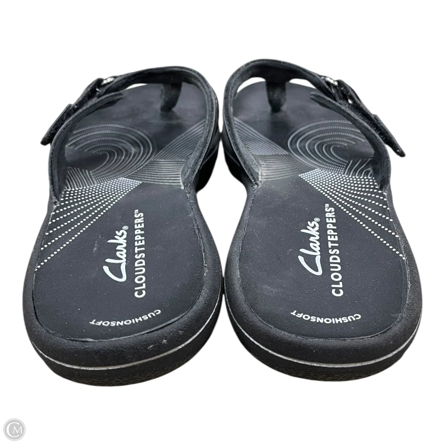 Sandals Flats By Clarks In Black, Size: 6