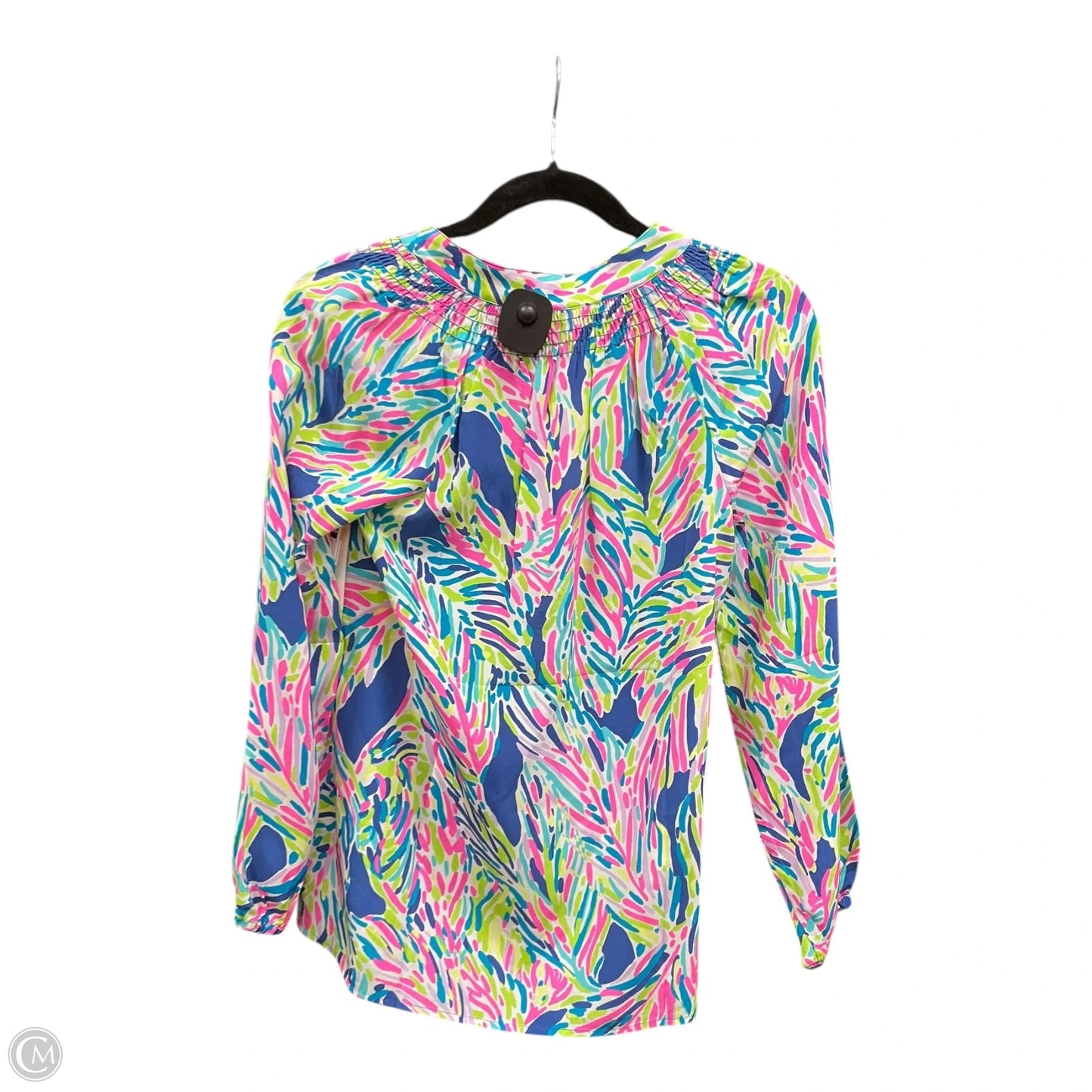 Blouse Designer By Lilly Pulitzer In Floral Print, Size: Xs