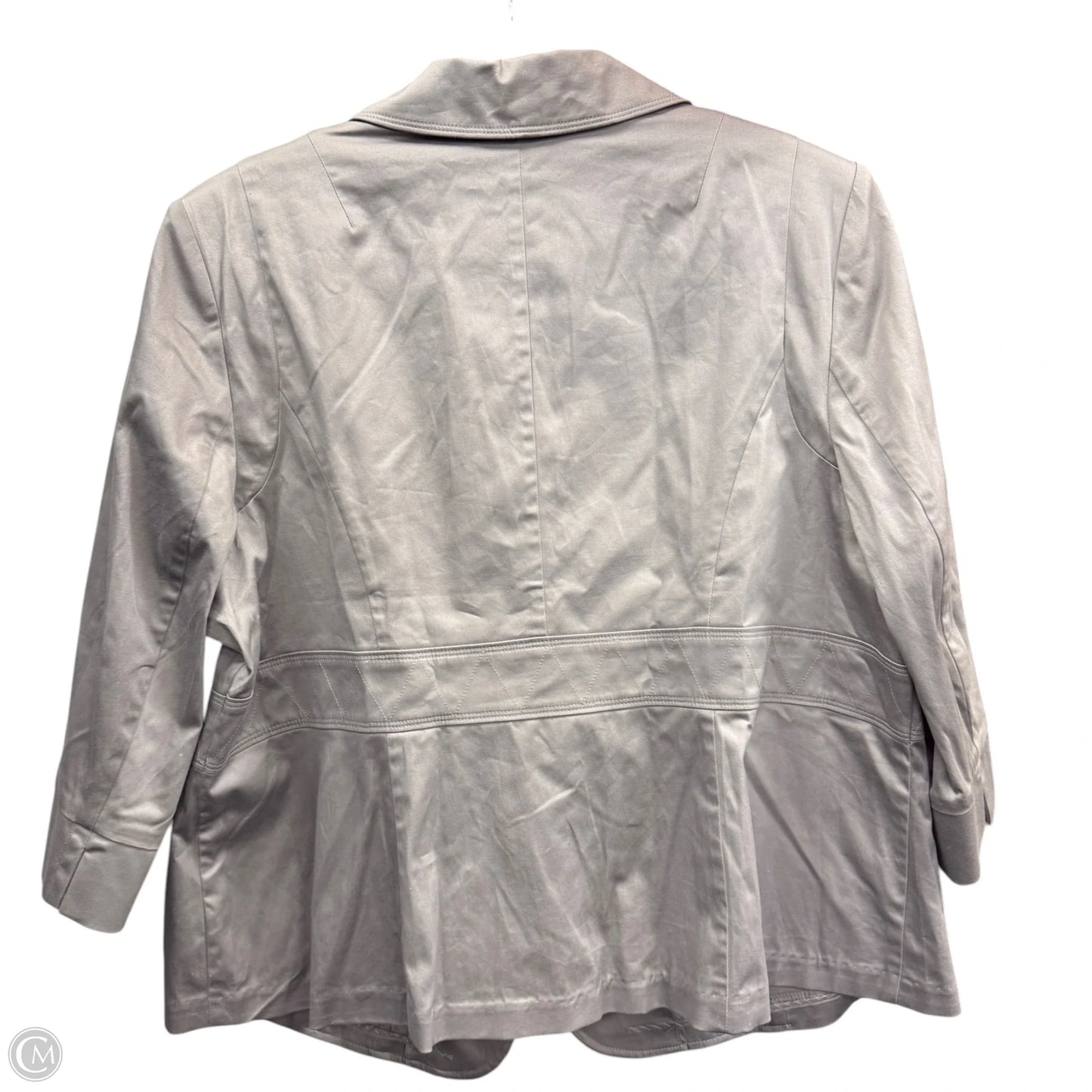 Blouse 3/4 Sleeve By Lane Bryant In Grey, Size: 24