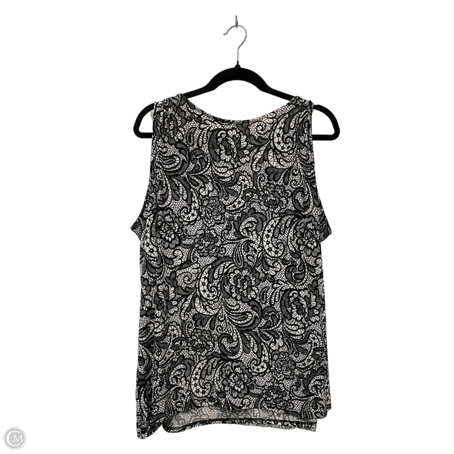 Top Sleeveless By Lane Bryant In Black & White, Size: 4x