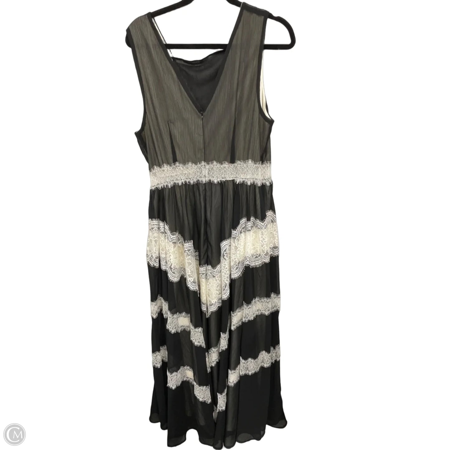 Dress Casual Maxi By Venus In Black & White, Size: 14