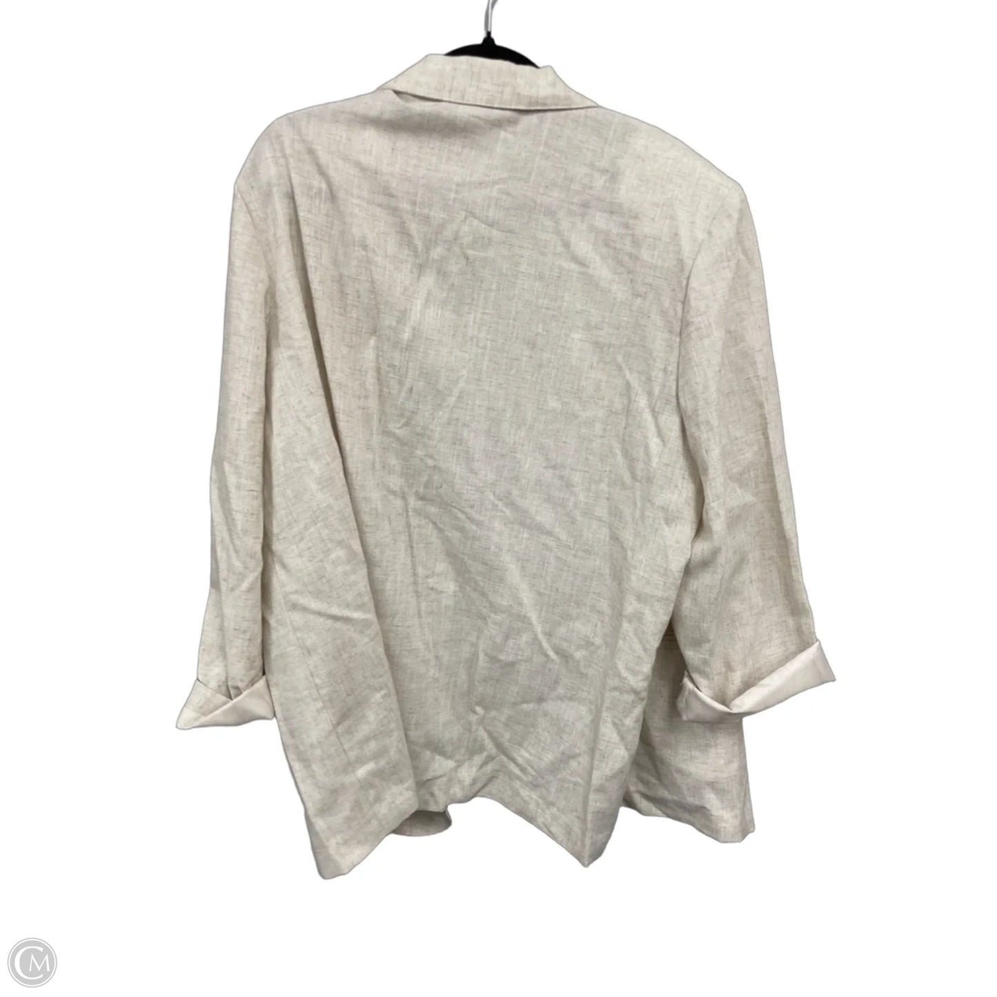 Blouse Long Sleeve By Sag Harbor In Cream, Size: 20