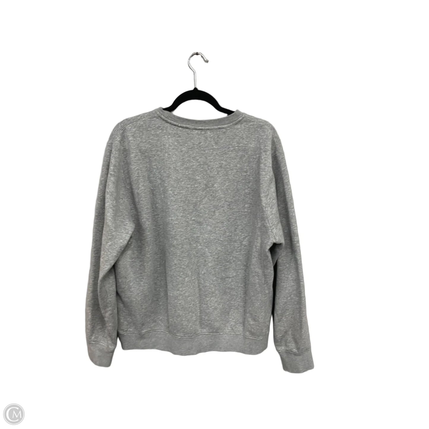 Sweatshirt Crewneck By Nike Apparel In Grey, Size: M