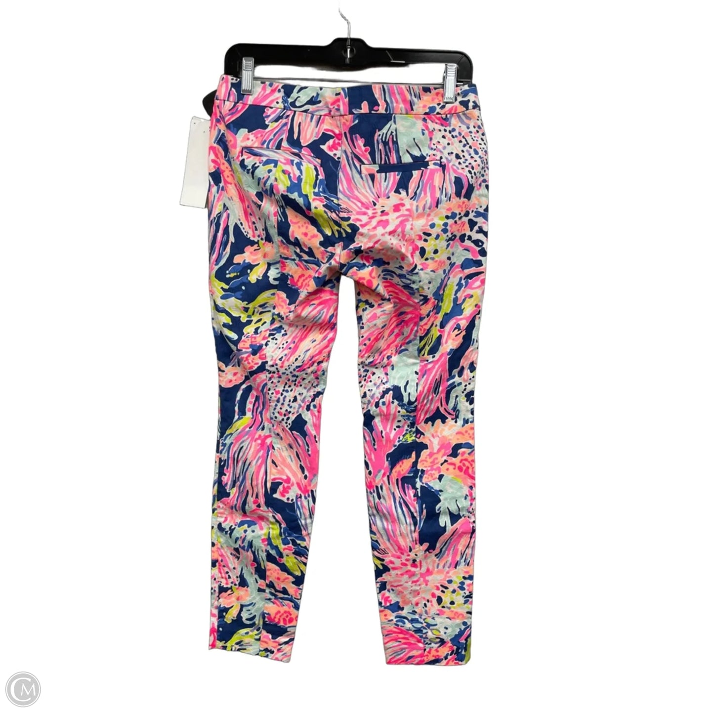Pants Designer By Lilly Pulitzer In Blue & Pink, Size: 2