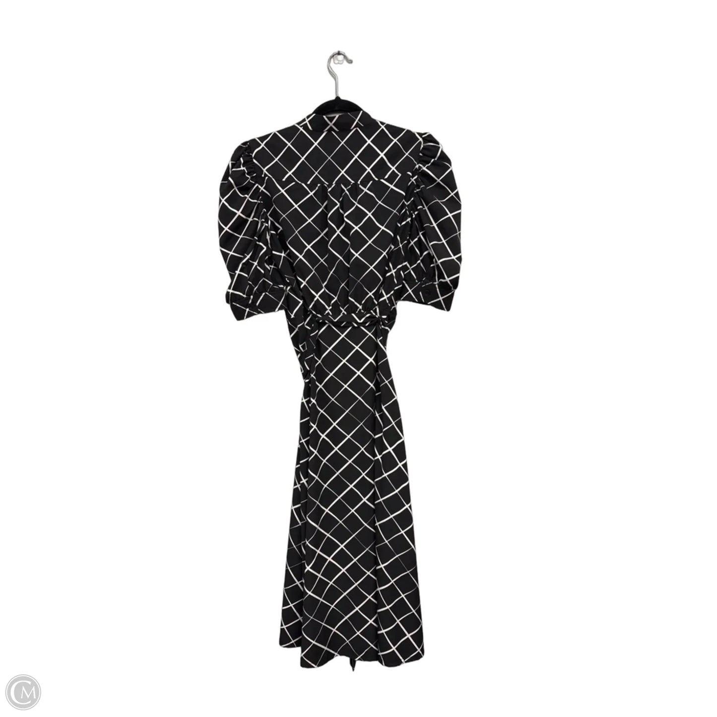Dress Casual Maxi By Dkny In Black & White, Size: 8