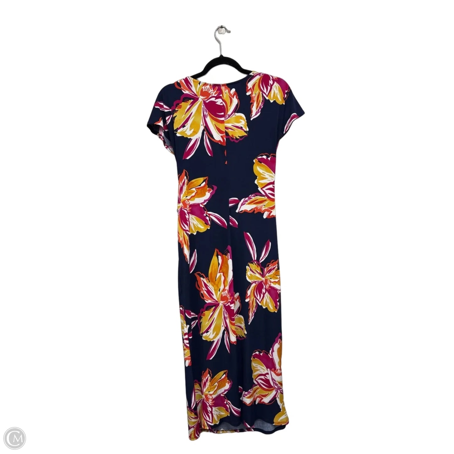 Dress Casual Maxi By Signature By Robbie Bee In Blue & Pink, Size: M