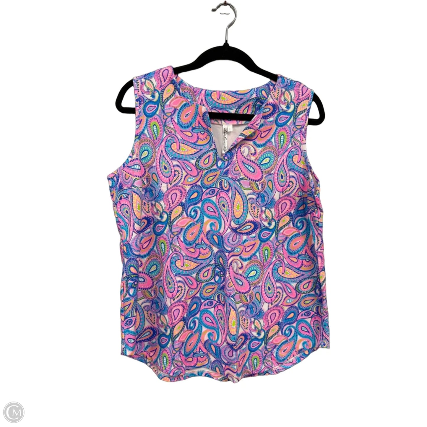 Skort 2pc Set By Lulu B In Blue & Pink, Size: L