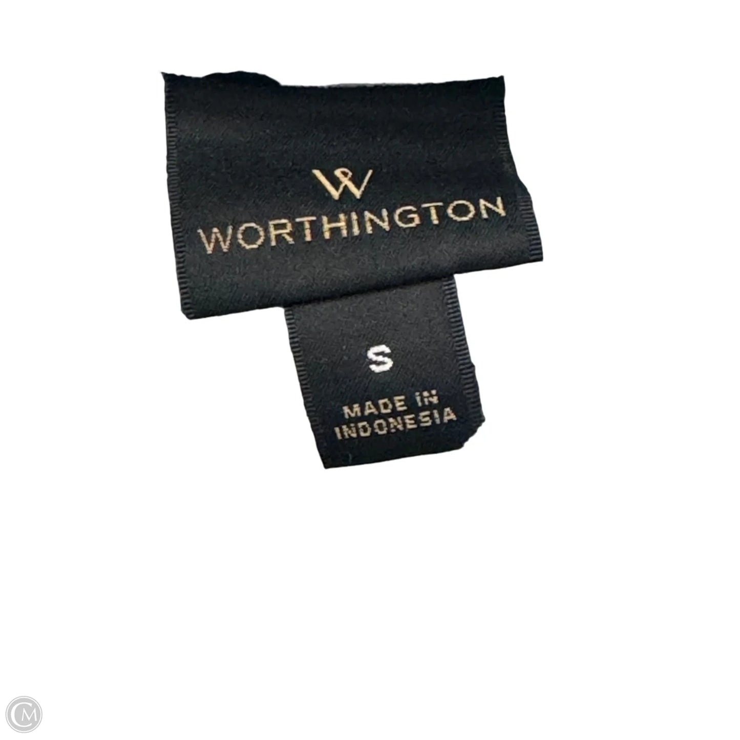 Top Short Sleeve By Worthington In Black & White, Size: S
