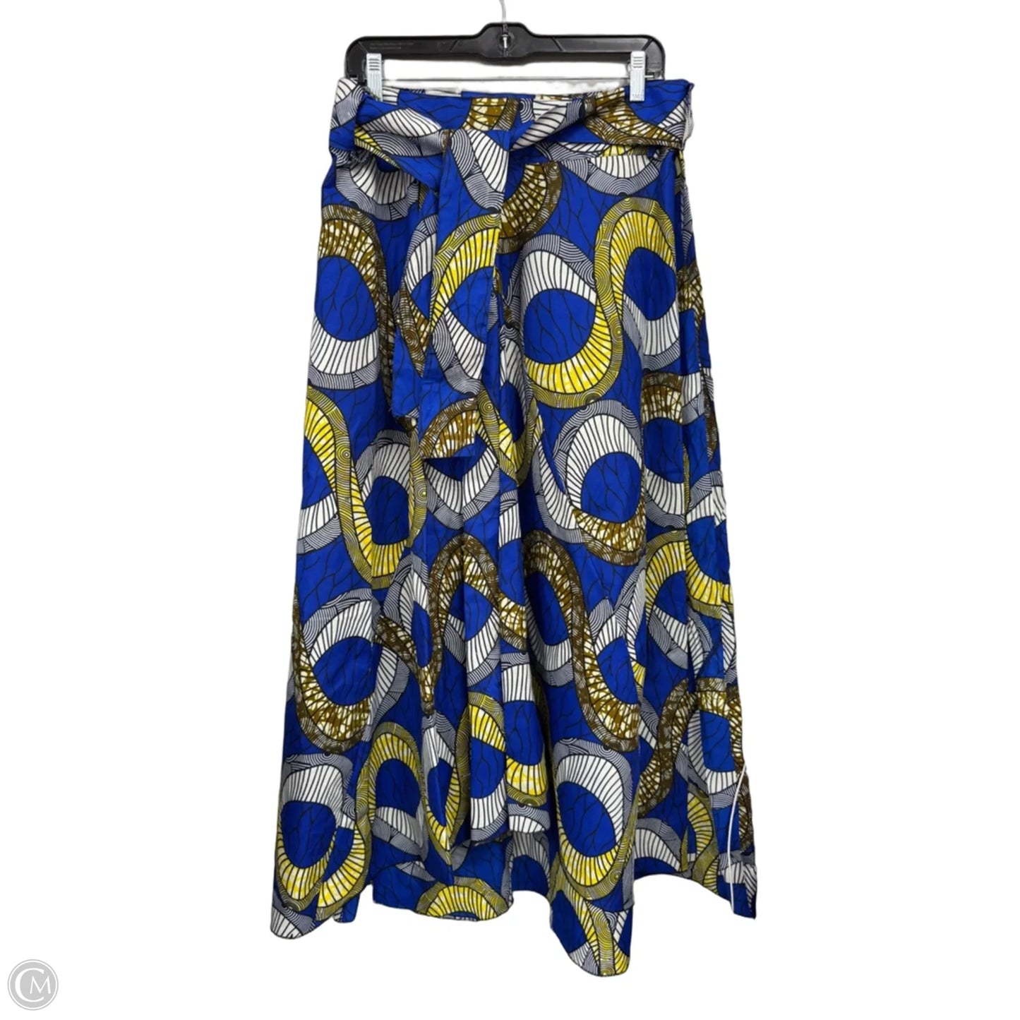 Skirt Maxi By Clothes Mentor In Blue & Yellow, Size: L