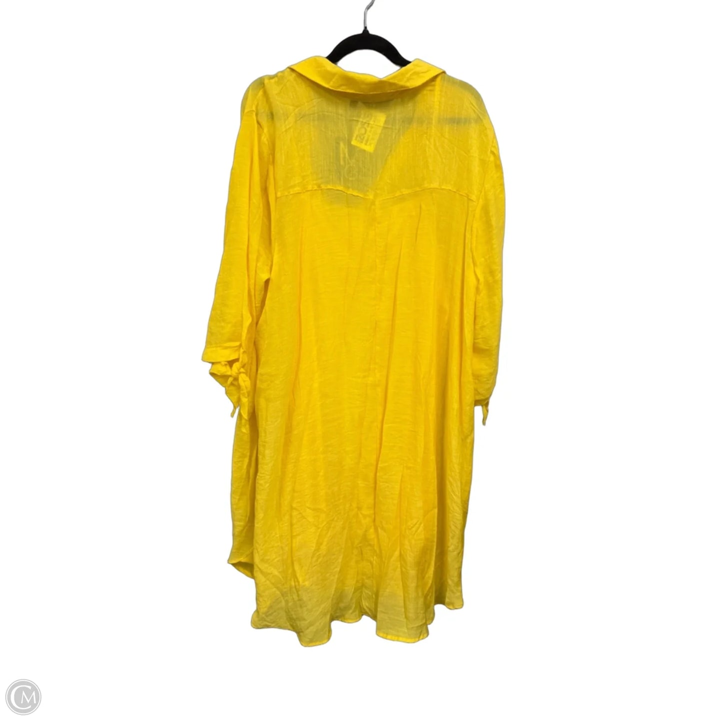 Dress Casual Midi By Mlle Gabrielle In Yellow, Size: 3