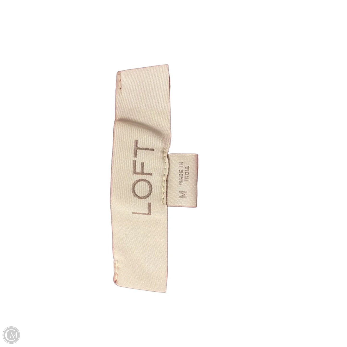 Top Short Sleeve By Loft In Red & White, Size: M