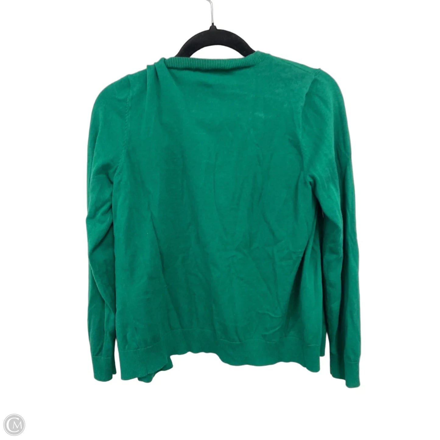 Sweater Cardigan By Talbots In Green, Size: M