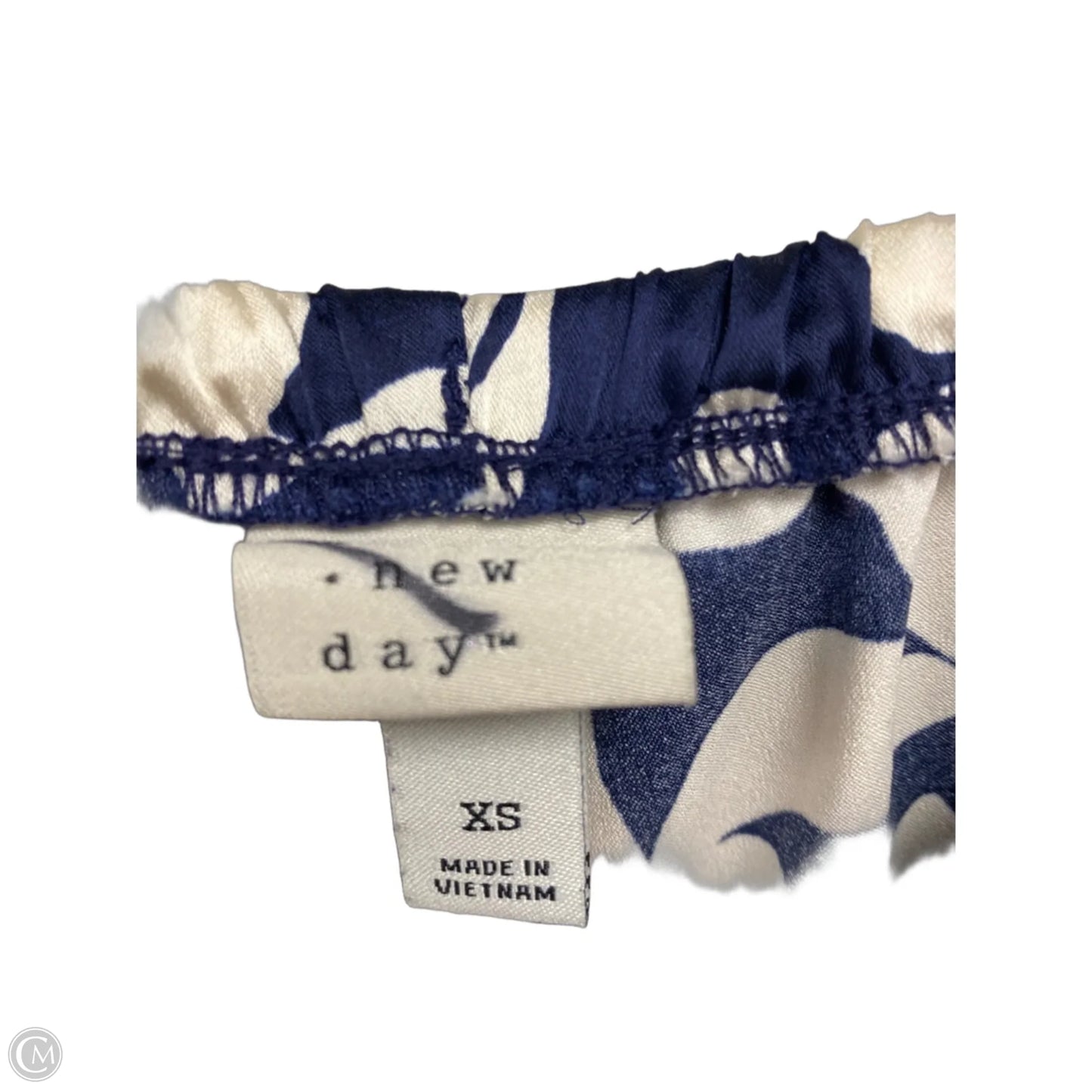 Pants Wide Leg By A New Day In Blue & White, Size: Xs