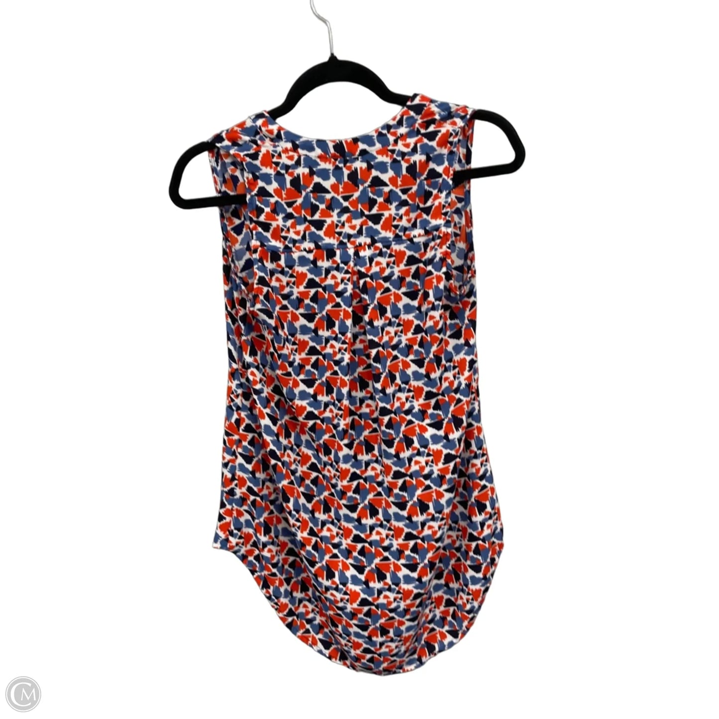 Blouse Sleeveless By Papermoon In Blue & Orange, Size: S