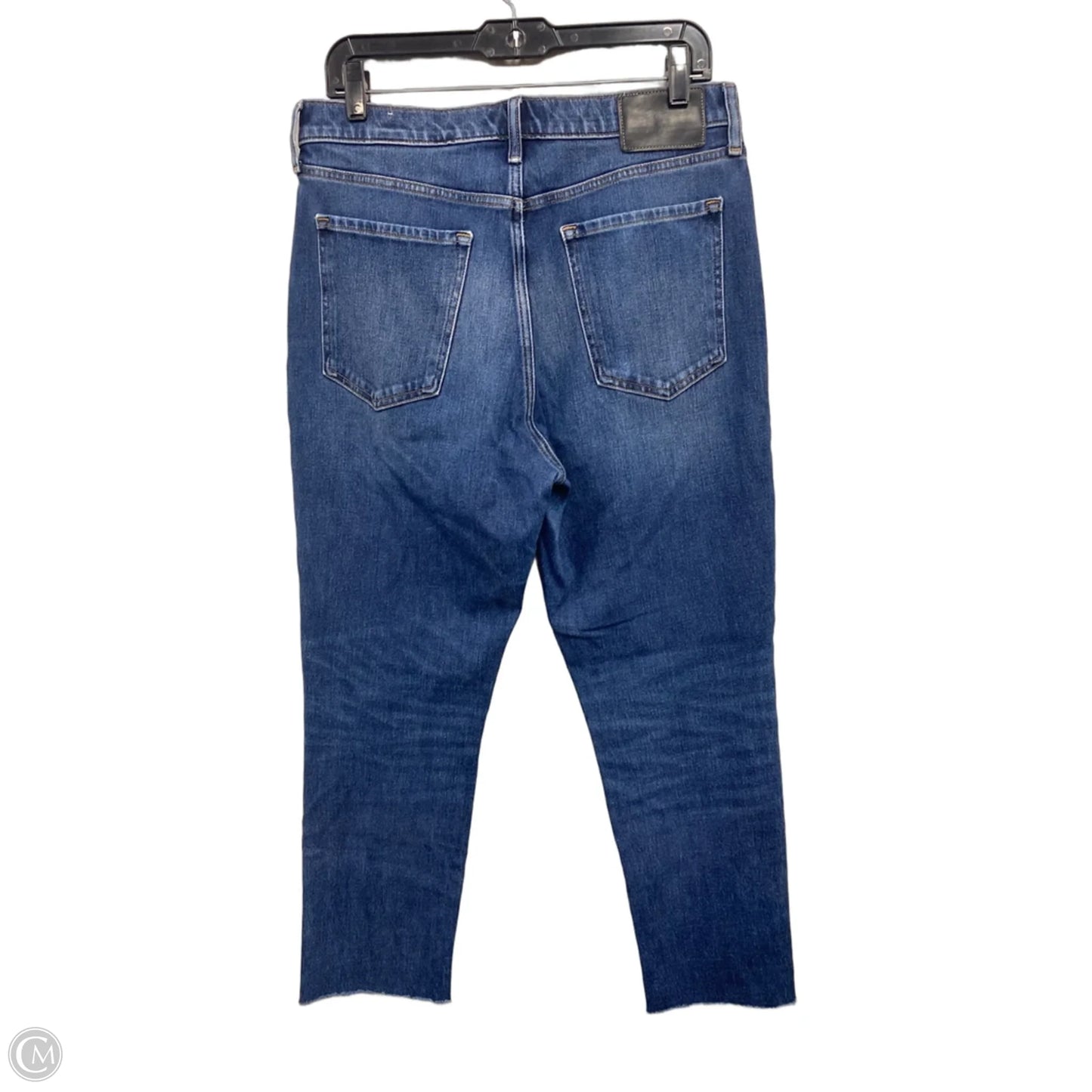 Jeans Straight By Banana Republic In Blue Denim, Size: 12