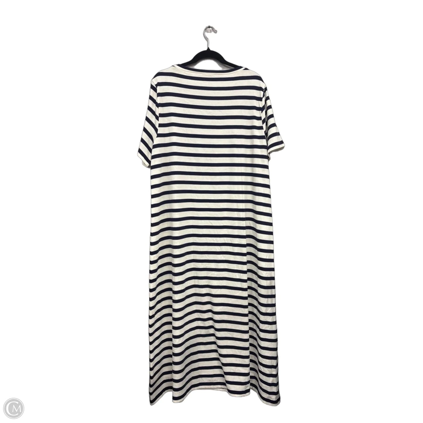 Dress Casual Maxi By J. Crew In Blue & White, Size: 2x