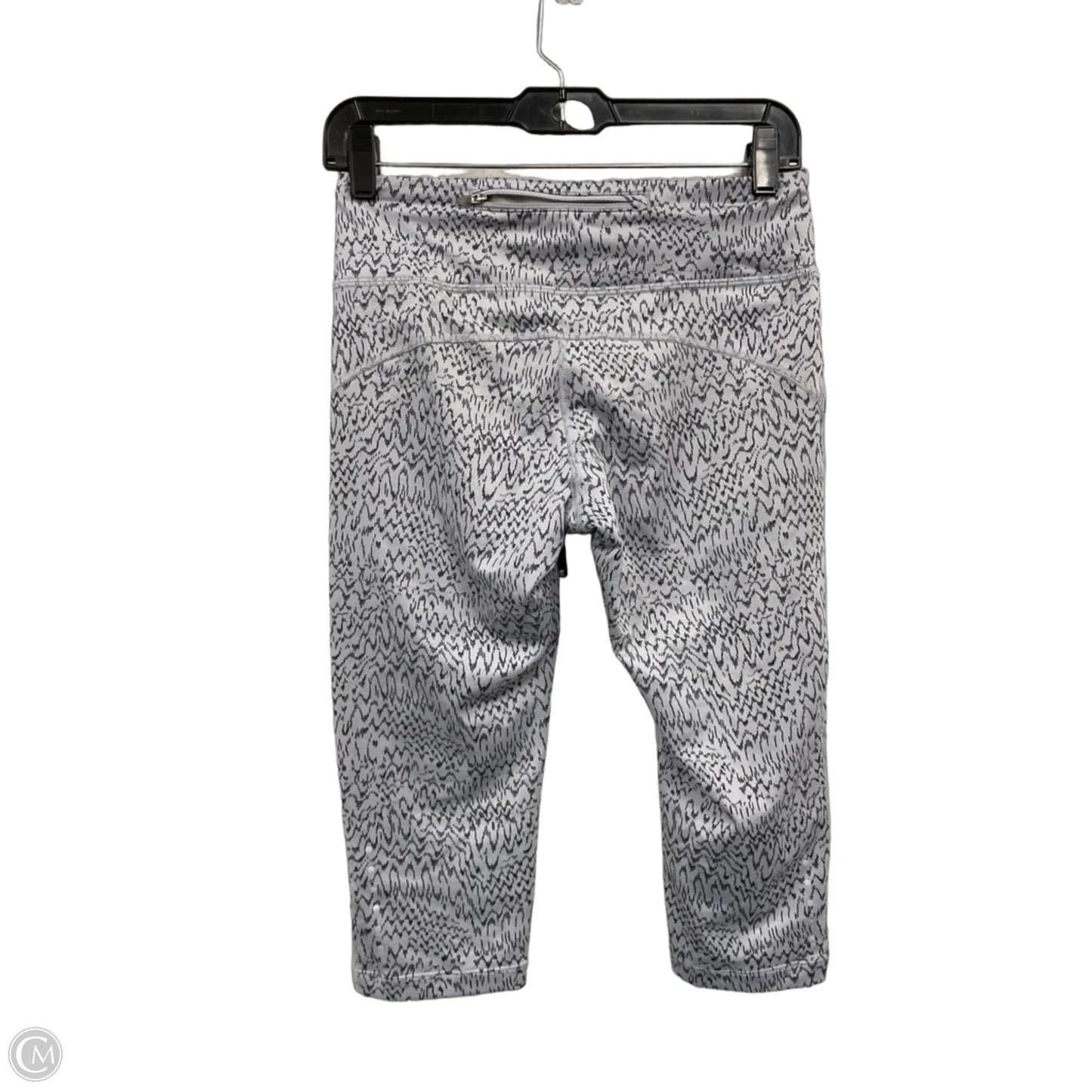Athletic Capris By Nike Apparel In Black & Grey, Size: S
