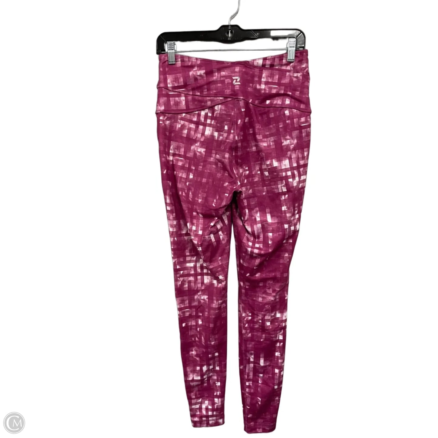 Athletic Leggings By Zelos In Pink & White, Size: M