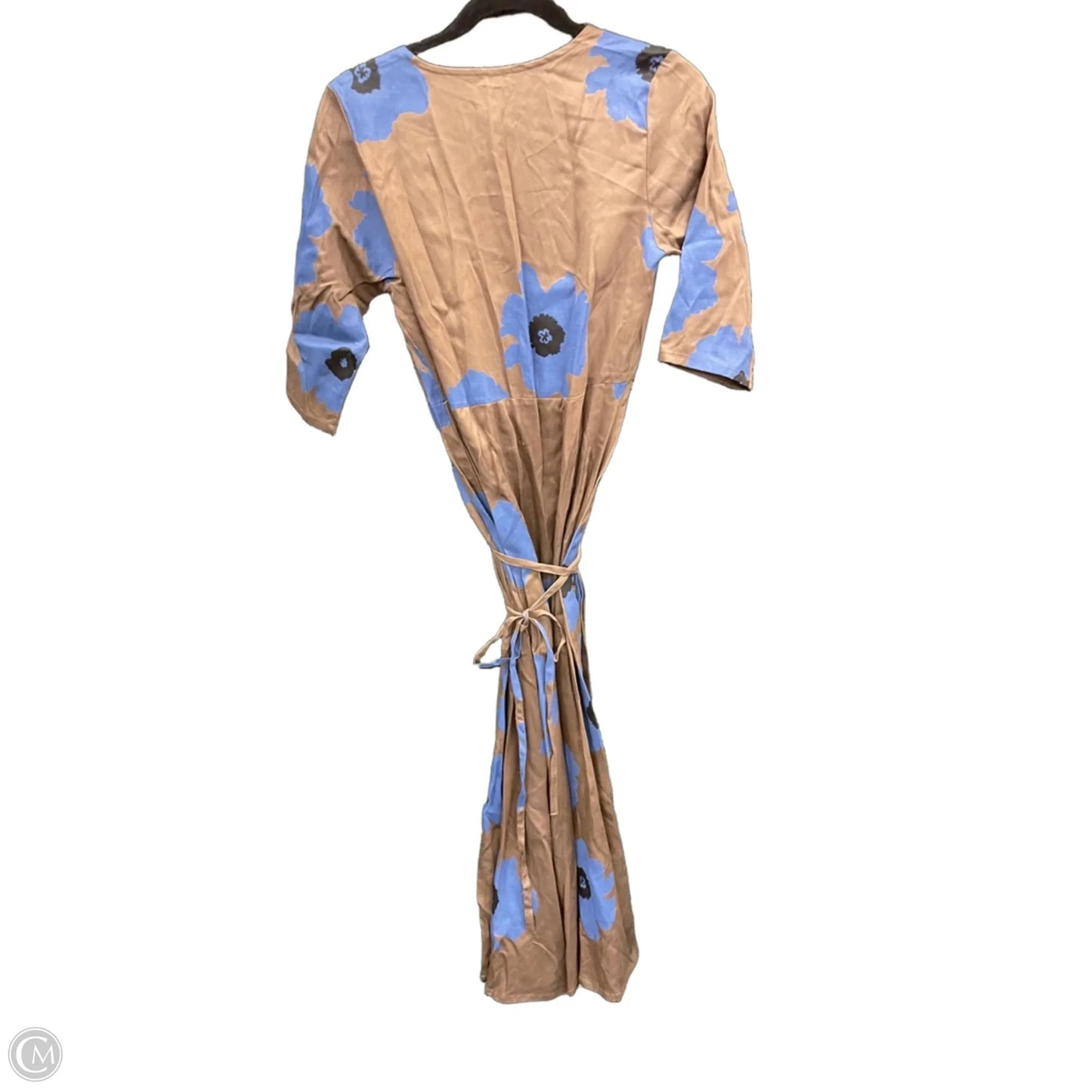 Dress Casual Maxi By Cmc In Blue & Brown, Size: L