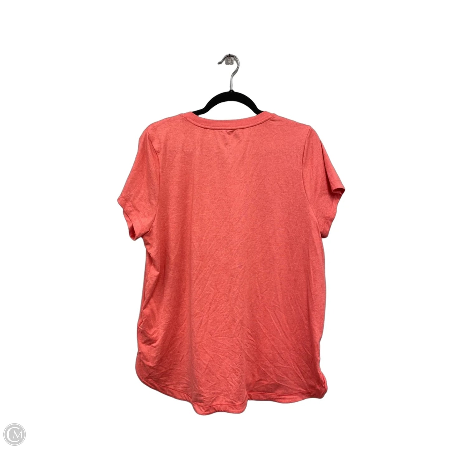 Athletic Top Short Sleeve By Athleta In Coral, Size: Xl