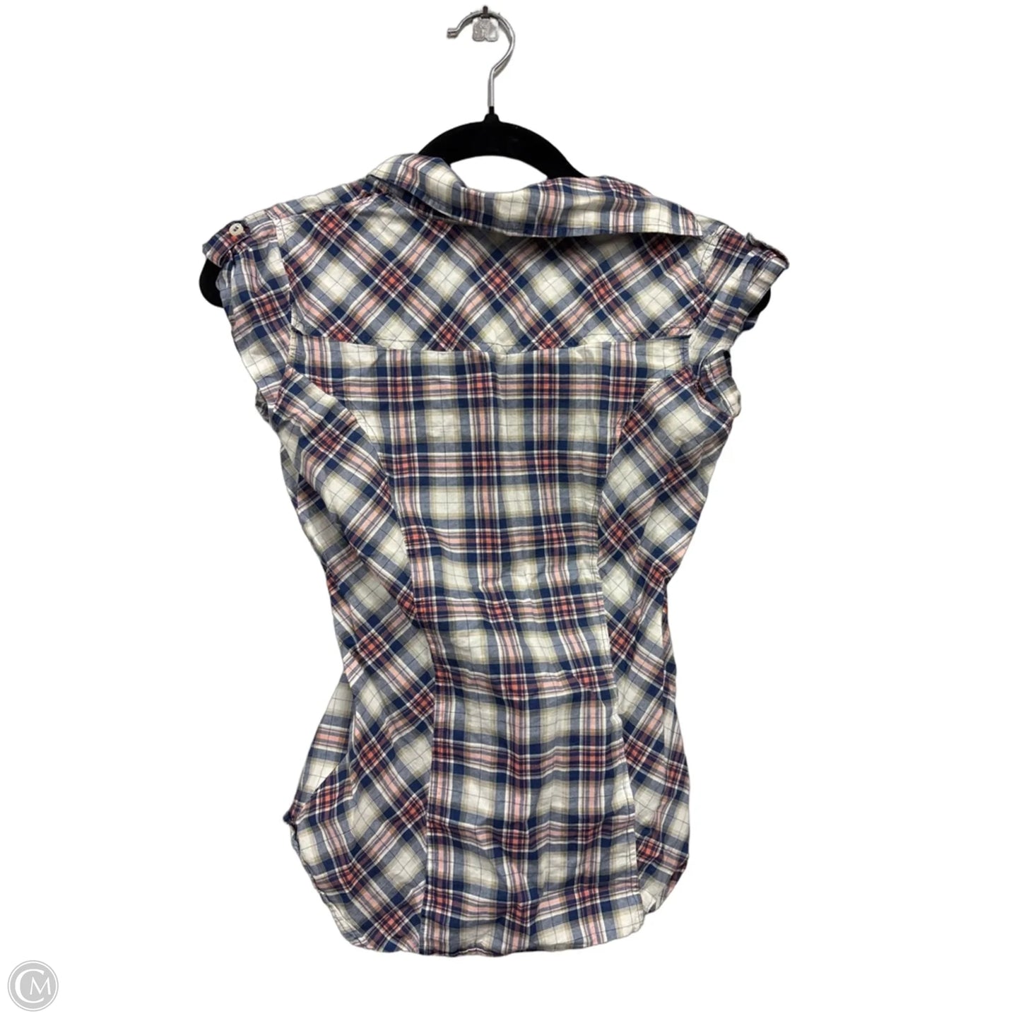 Top Short Sleeve By Clothes Mentor In Blue & Pink, Size: S