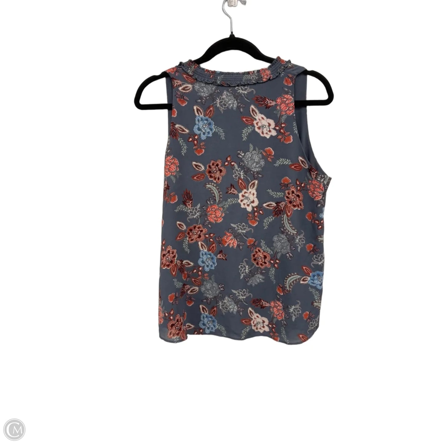 Top Sleeveless By Rose And Olive In Grey & Orange, Size: M