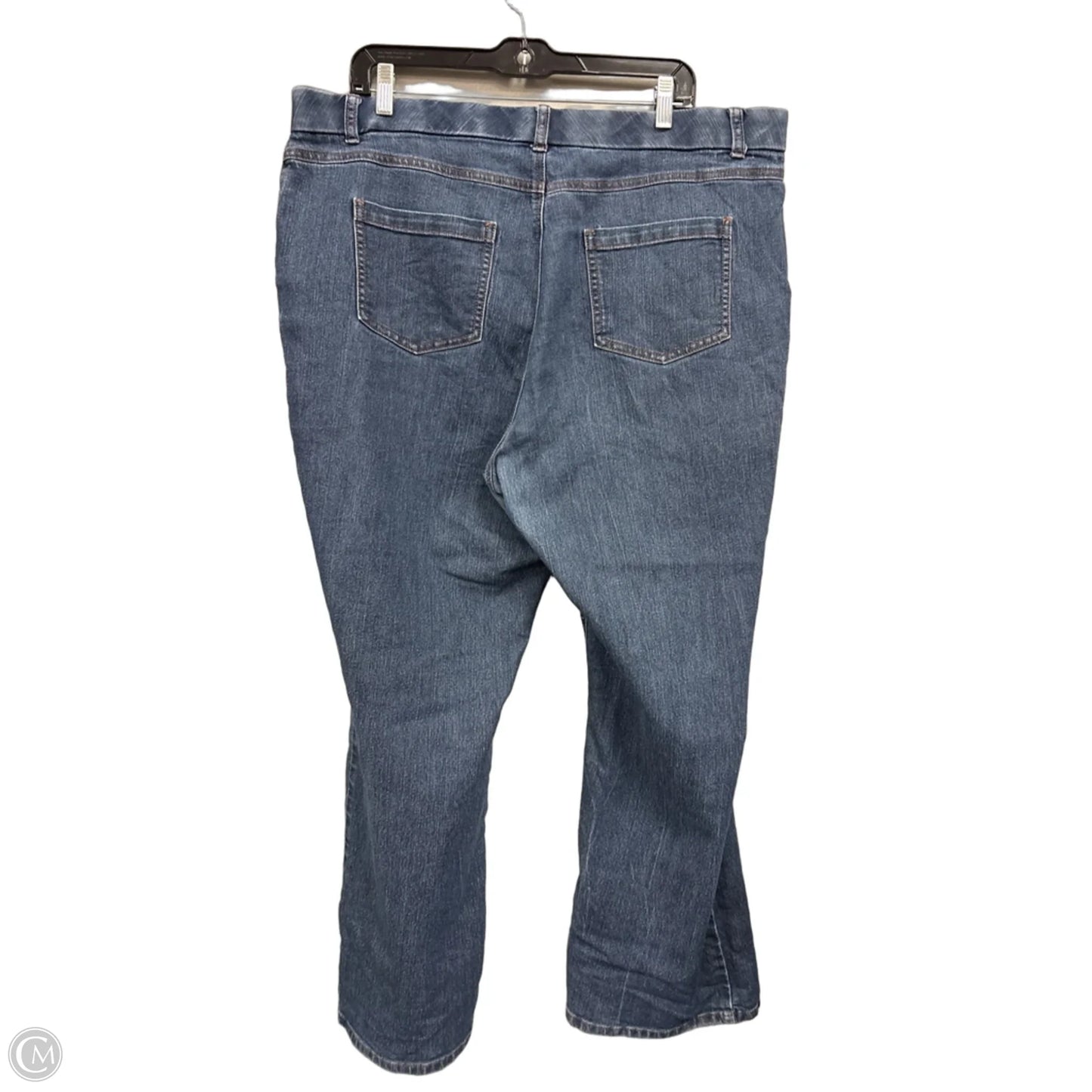 Jeans Wide Leg By Dana Buchman In Blue, Size: 22