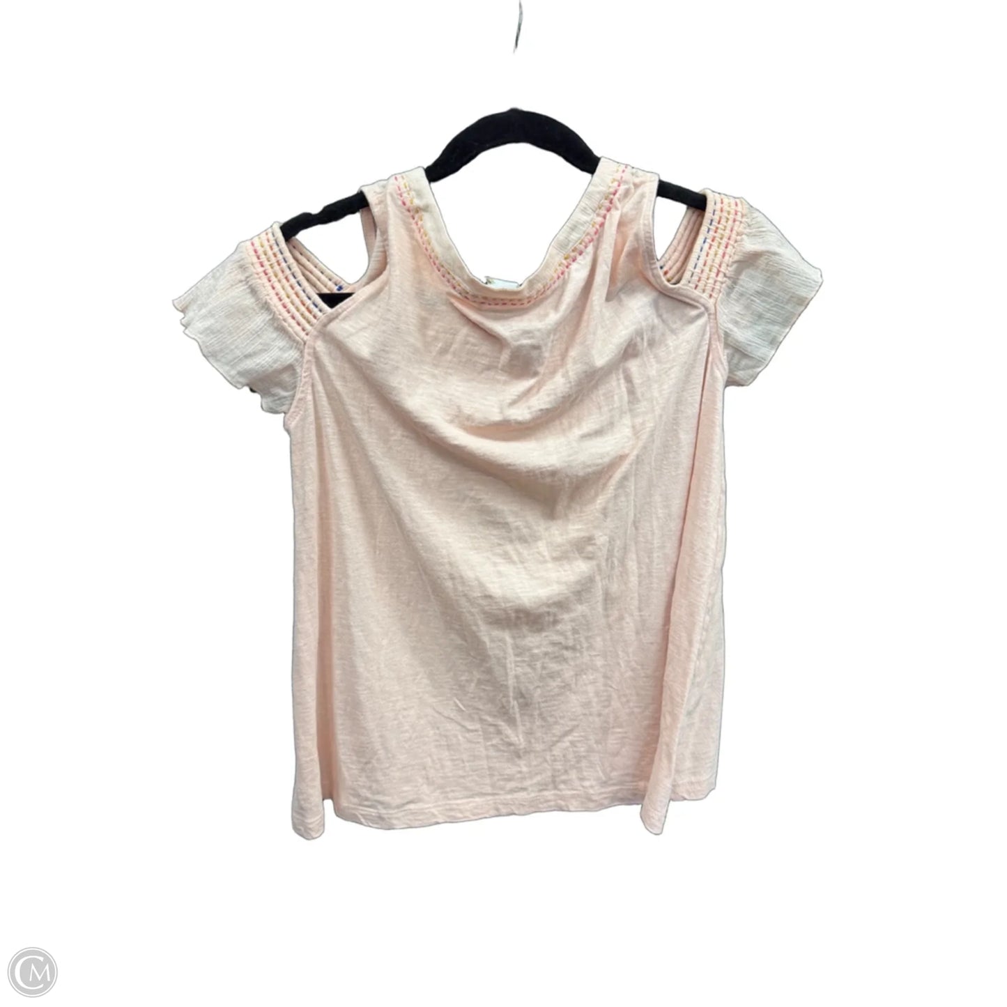 Top Short Sleeve By Akemi And Kin In Pink, Size: Xs