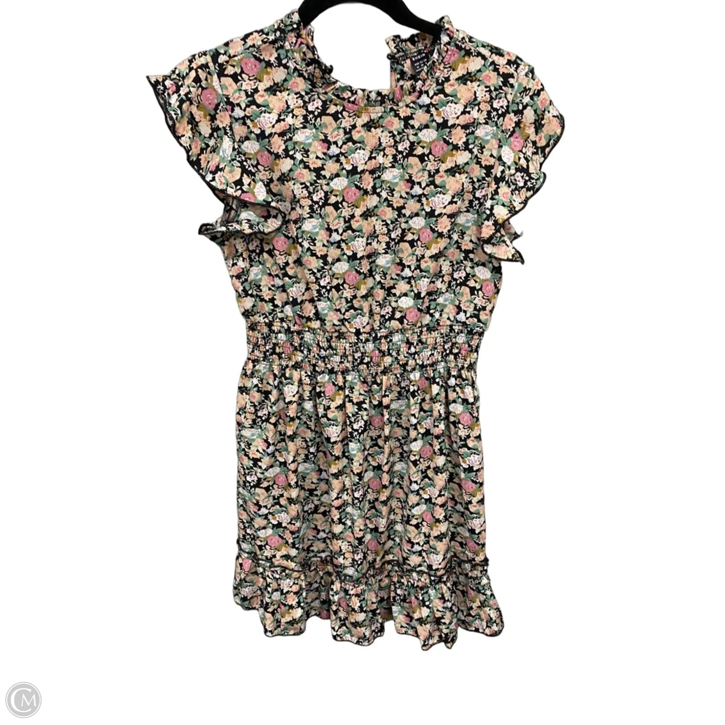Dress Casual Short By Shein In Floral Print, Size: M