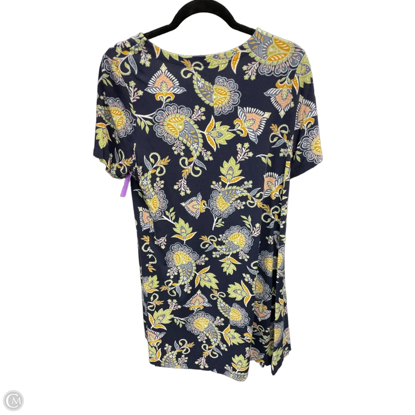 Dress Casual Short By Loft In Blue & Green, Size: M