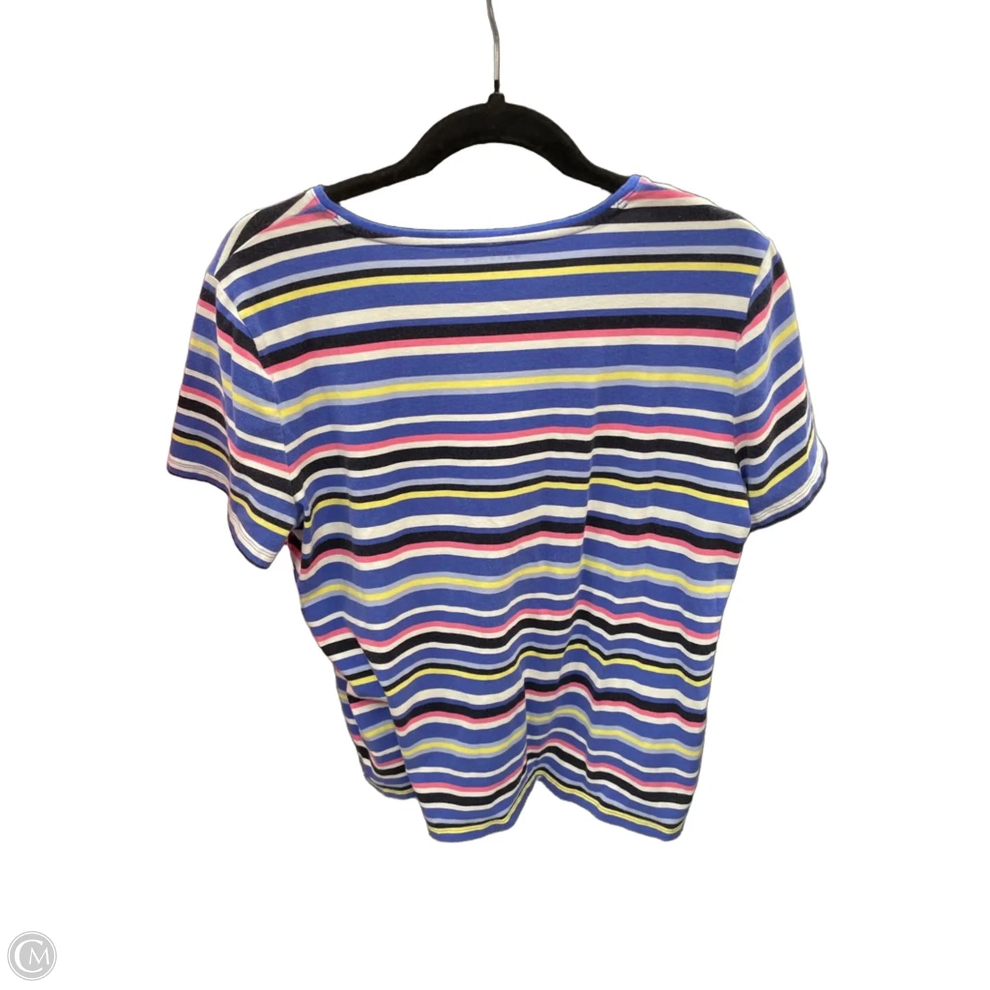 Top Short Sleeve By Talbots In Blue, Size: Xl