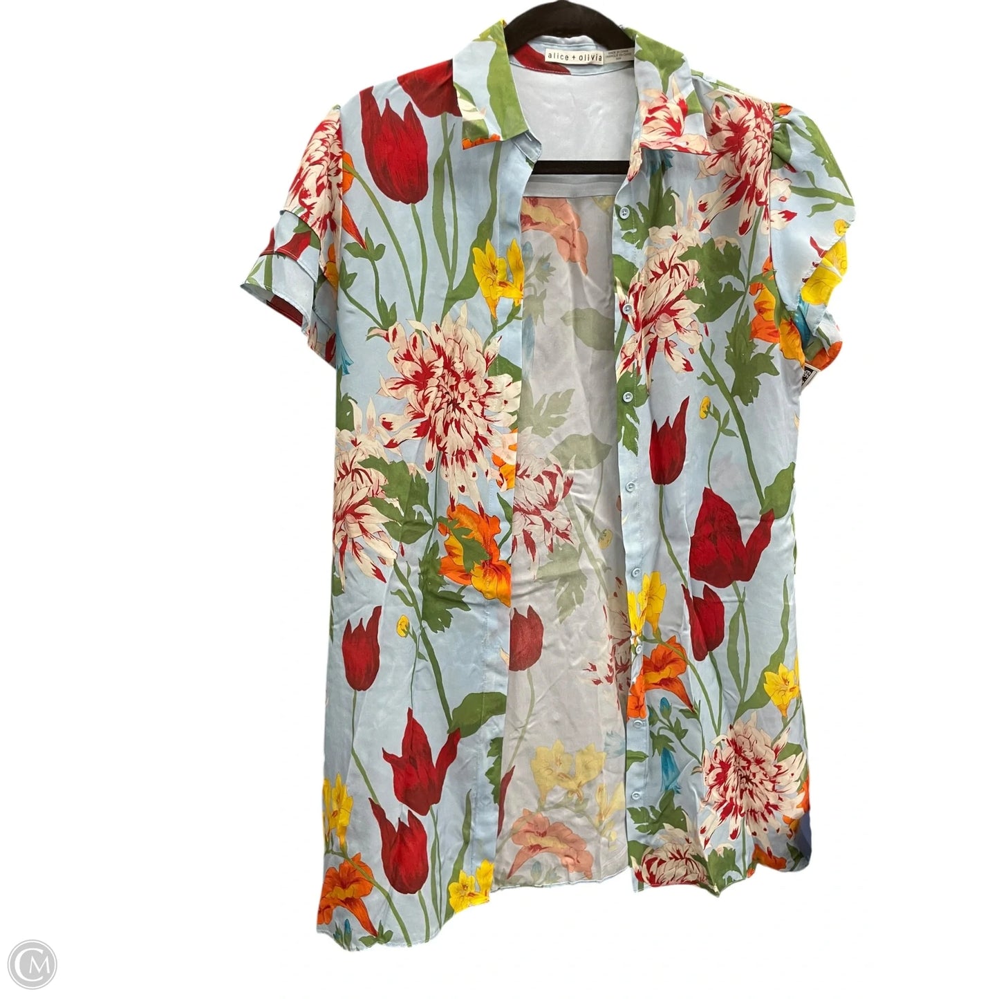 Designer Dress By Alice + Olivia In Floral Print, Size: M