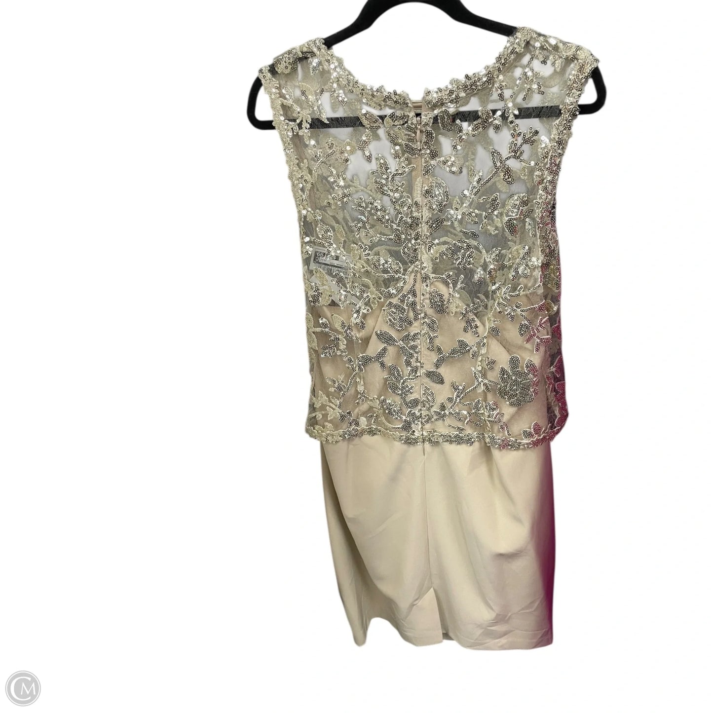 Dress Casual Midi By Tahari In Tan, Size: 14