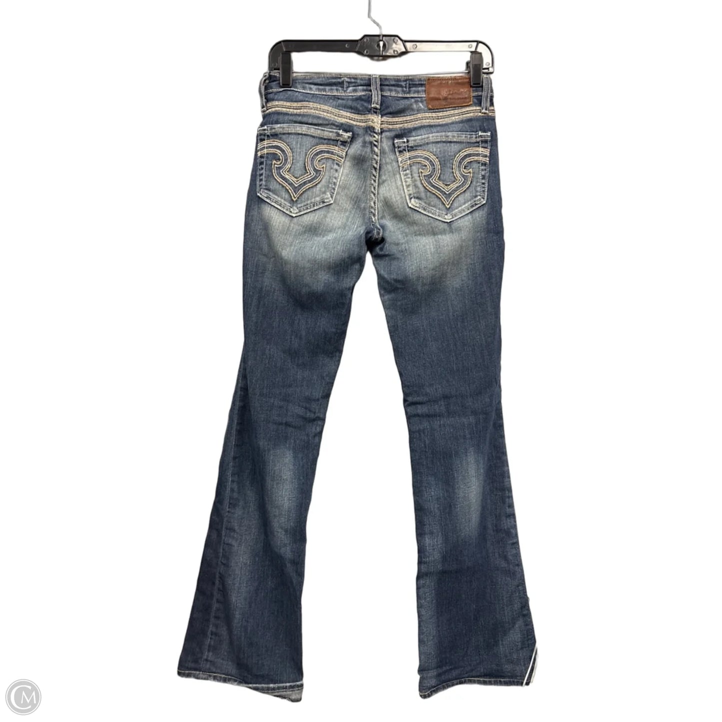 Jeans Flared By Big Star In Blue Denim, Size: S