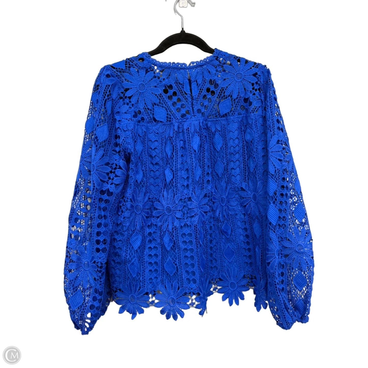 Top Long Sleeve By Skies Are Blue In Blue, Size: L