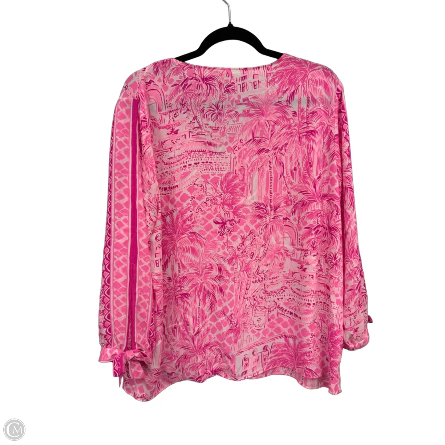 Top Long Sleeve Designer By Lilly Pulitzer In Pink, Size: Xl