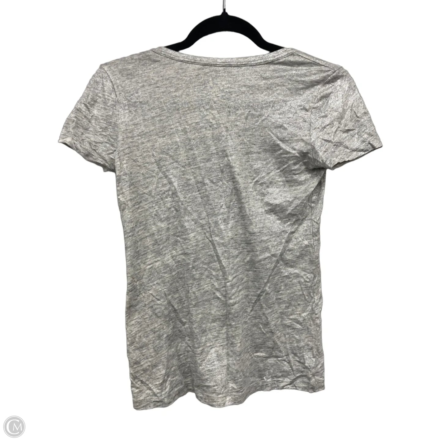 Top Short Sleeve By J. Crew In Silver, Size: Xxs