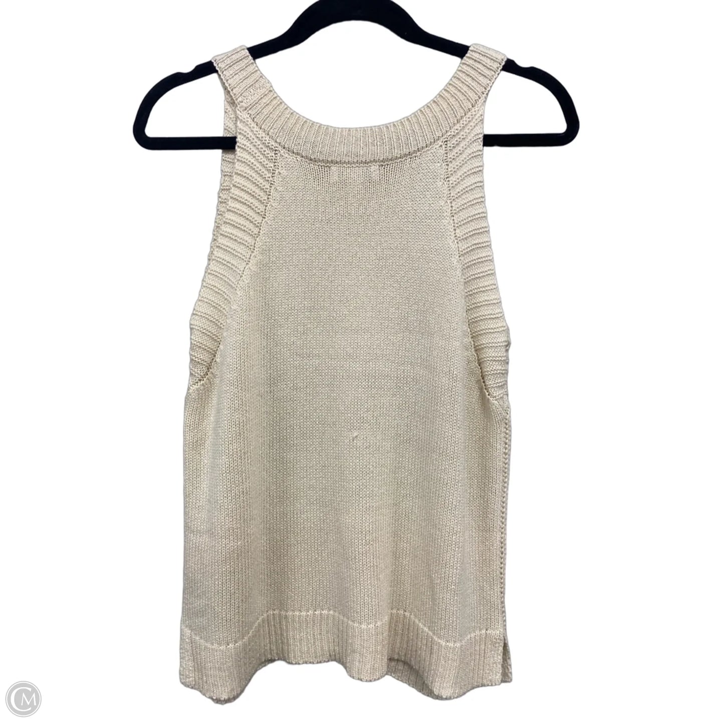 Top Sleeveless By Nine West In Cream, Size: L