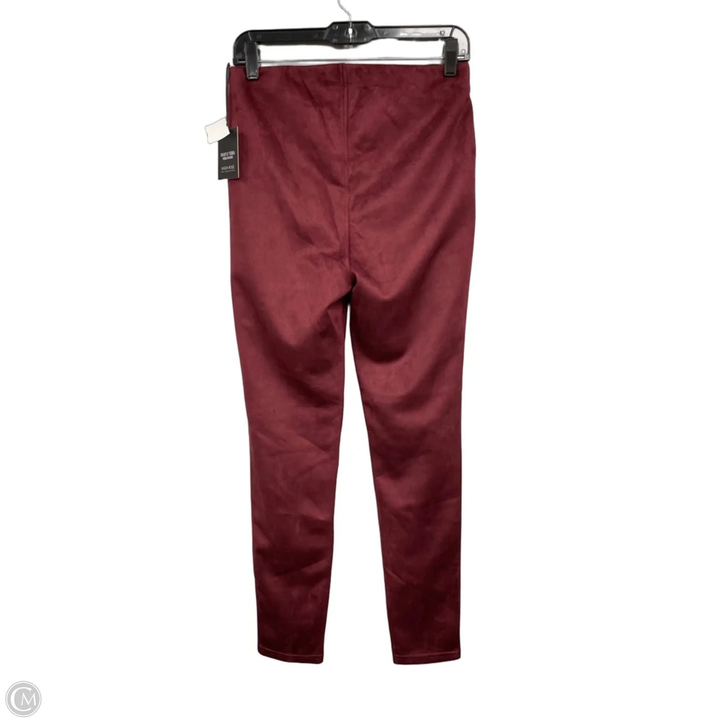 Pants Leggings By Simply Vera In Red, Size: M