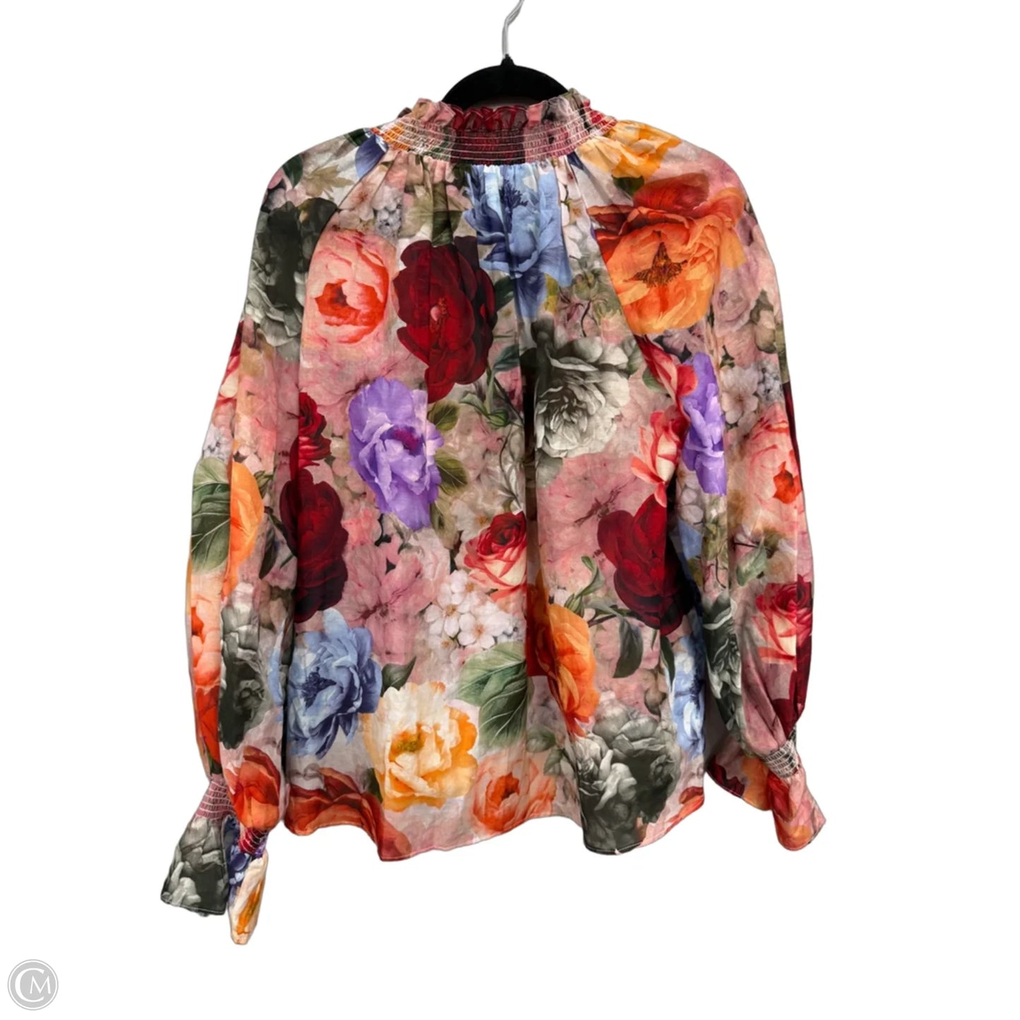 Blouse Designer By Alice + Olivia In Floral Print, Size: S